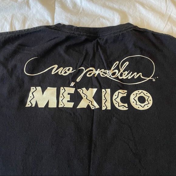 No Problem Mexico Day of The Dead Neon Skull Black T Shirt - Picture 6 of 12